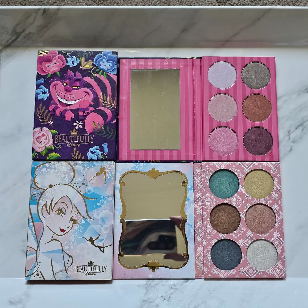 Tinker Bell FANTASY IN FLIGHT + Cheshire Cat CURIOUSER CURIOUSER Shadow Palettes - Picture 1 of 8
